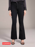 Britney Blue Solid Mid Waist Bootcut Denims | BT10 - view 7