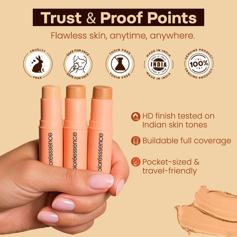 Makeup Panstick Foundation - Fair Peach | L12 - view 7