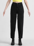 Black High Rise Straight Fit Jeans | ST23 - view 1