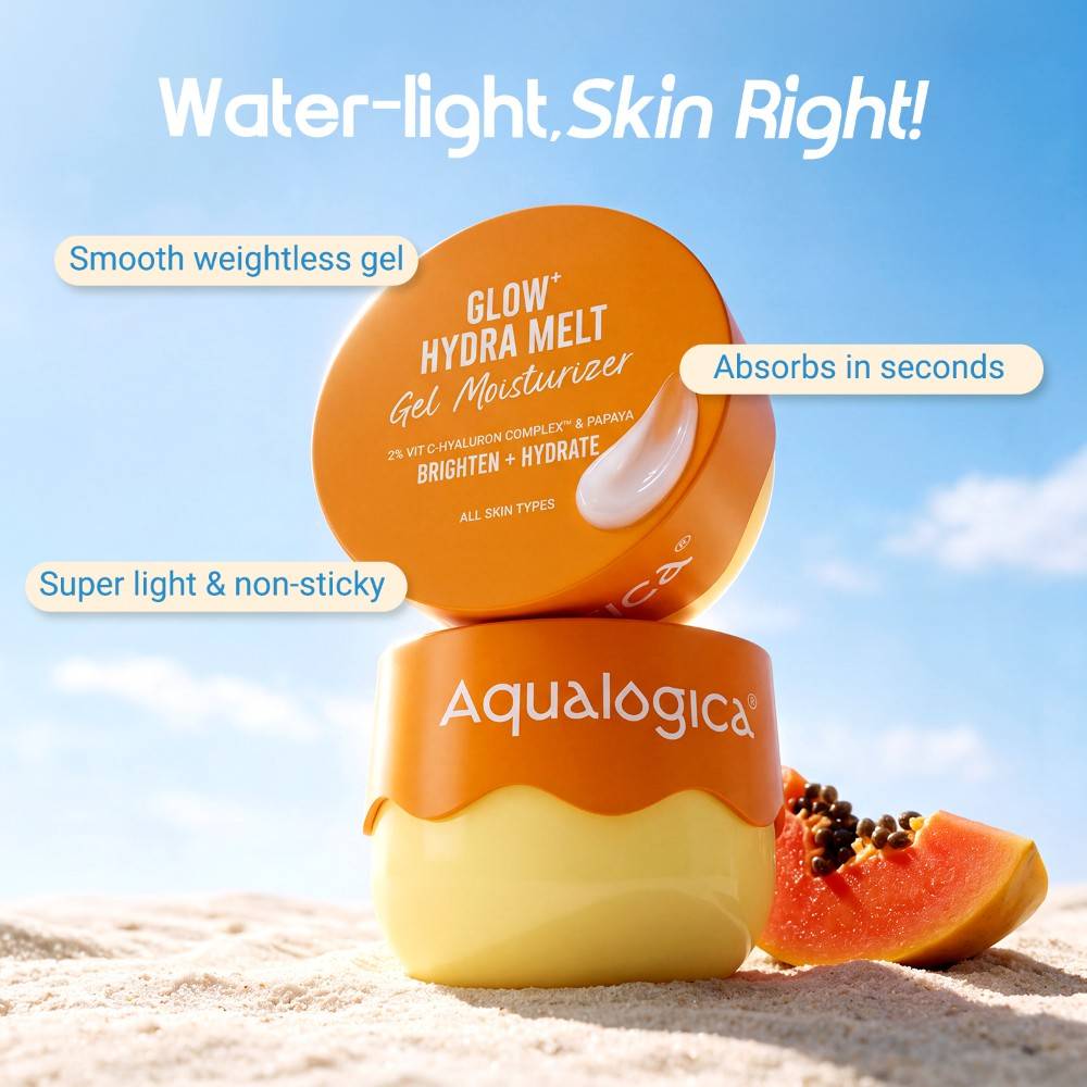 Glow+ Hydra Gel Moisturizer With Papaya & Vitamin C For 24 Hour Intense Hydration | FC3 - view 2