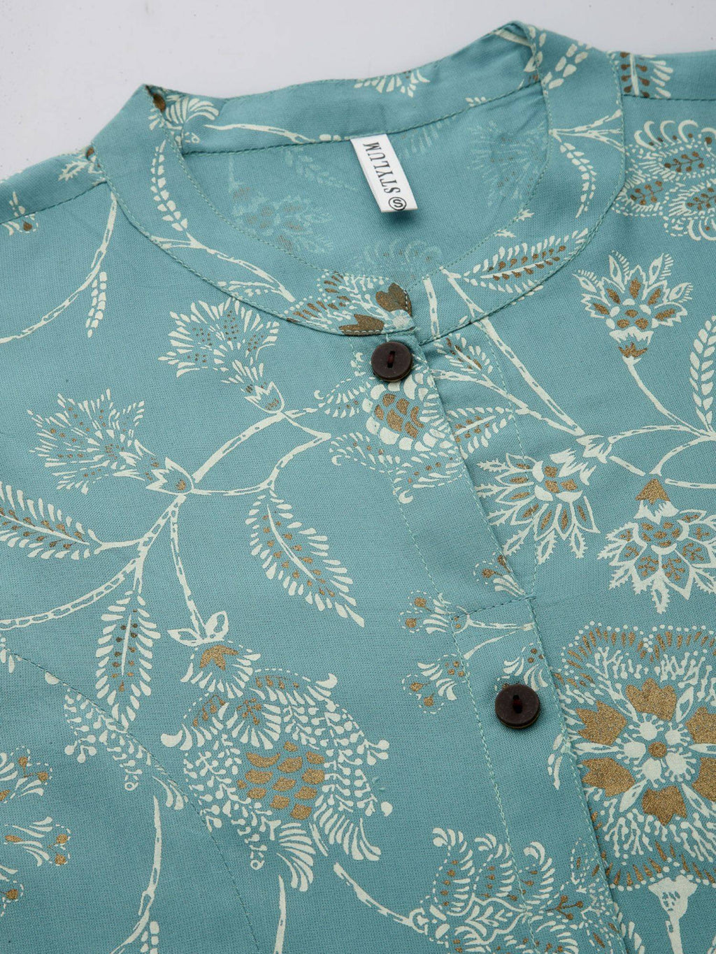 Womens Floral Print Rayon A-line Kurta | KDG - view 19