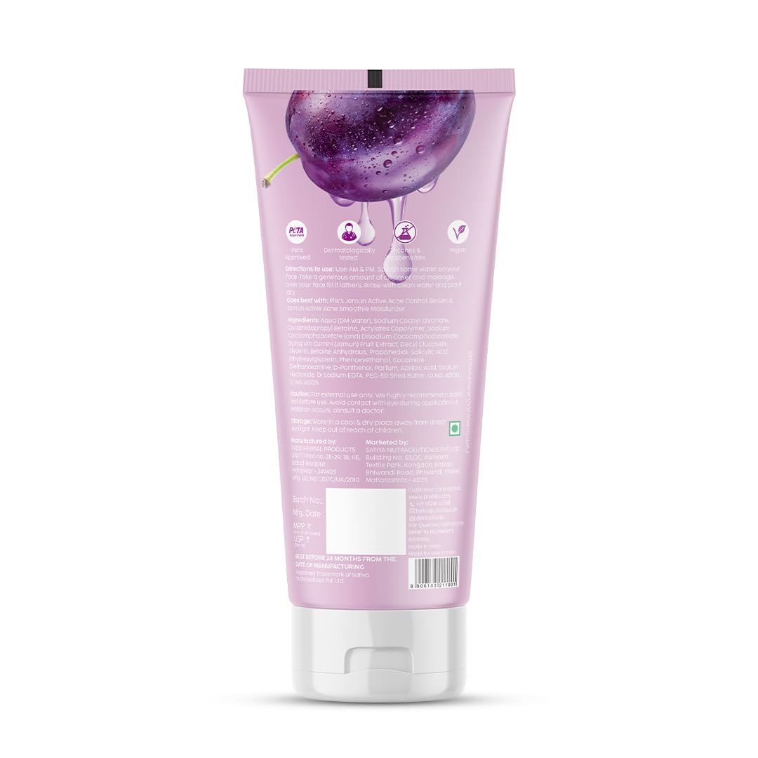 The Plant Fix Jamun Active Acne Mini Facewash Gel Oily & Acne Prone Skin | PL1 - view 2