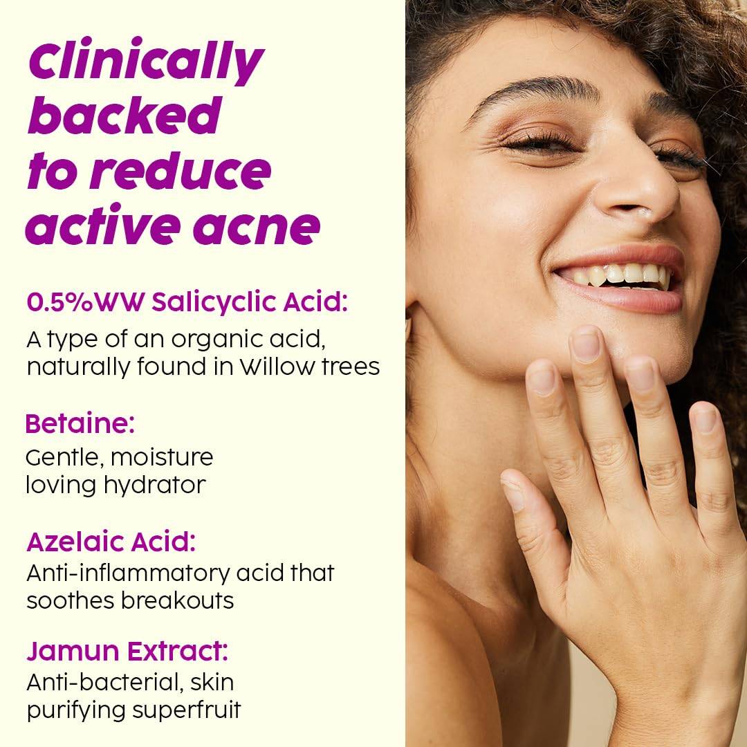The Plant Fix Jamun Active Acne Mini Facewash Gel Oily & Acne Prone Skin | PL1 - view 5