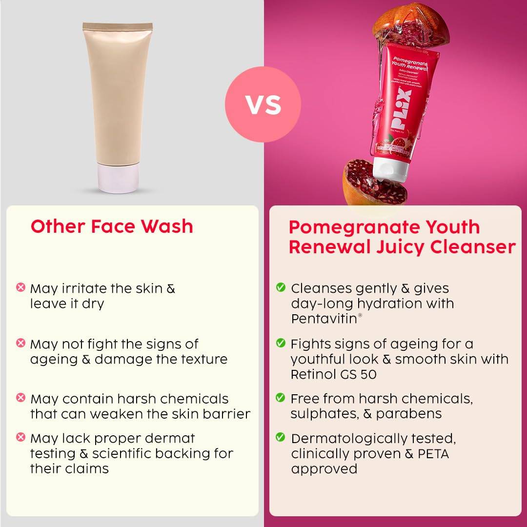 The Plant Fix Pomegranate Youth Renewal Juicy Face Wash Cleanser | PL1 - view 6