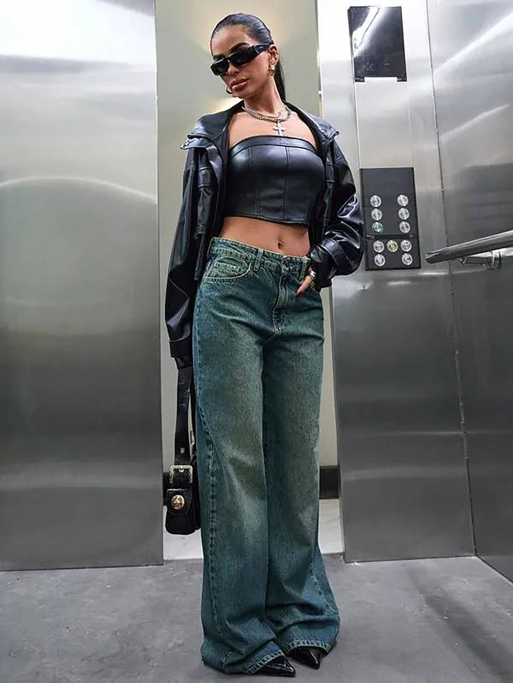 Shade Flow Wide Leg Jeans | WL90 - view 4