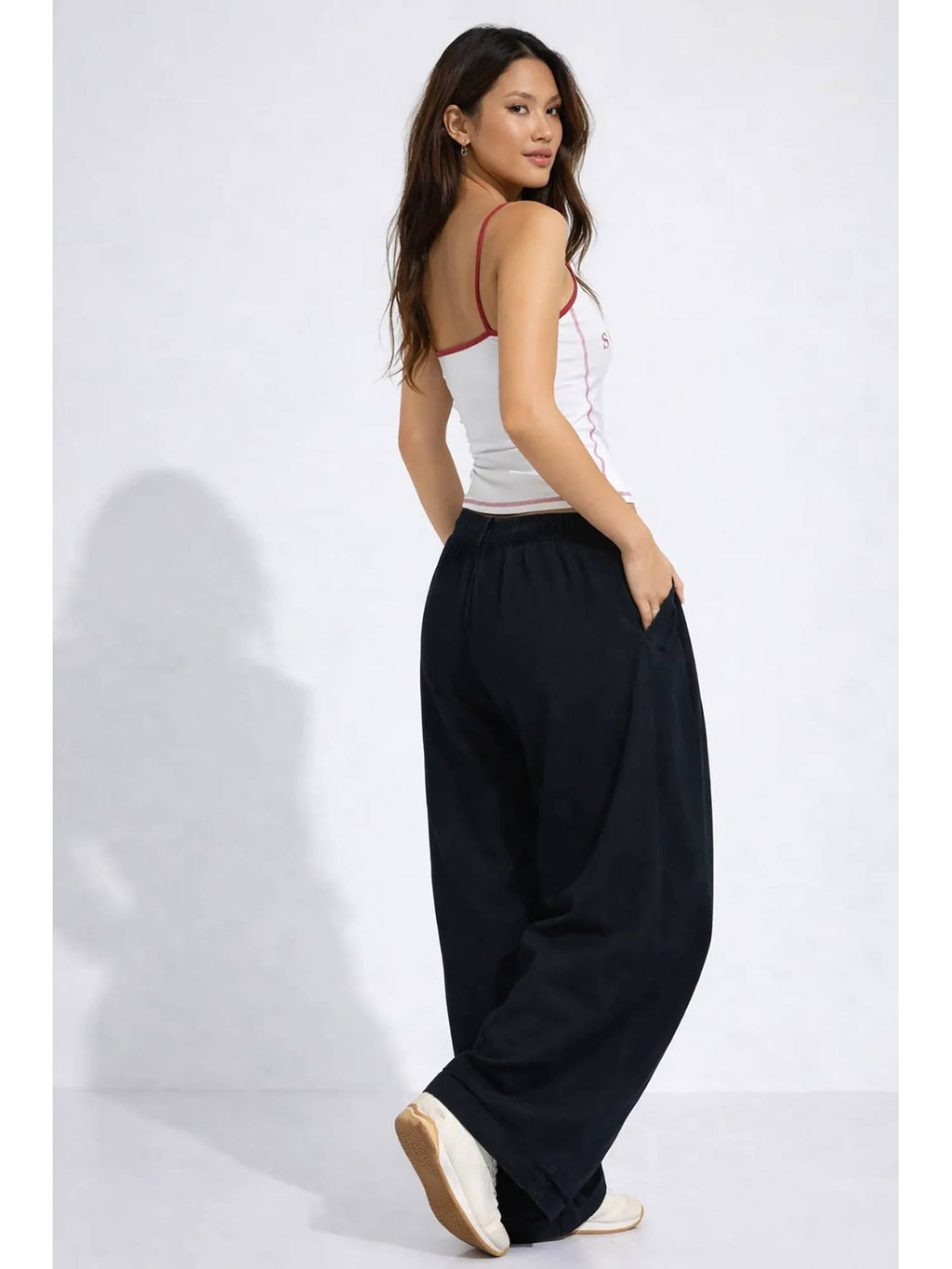 Soft Rebel Cami Top - White | TT98 - view 3