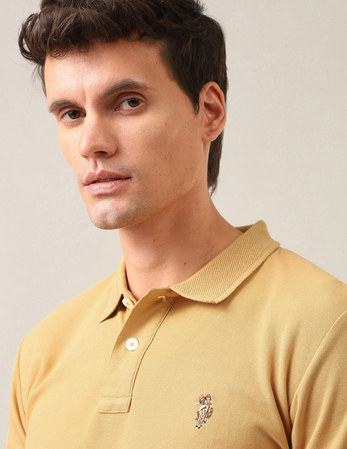 Solid Slim Fit Polo Shirt USP0