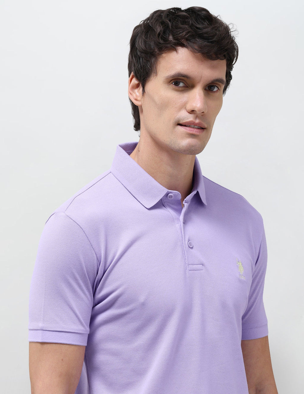 Solid Slim Fit Polo Shirt USP0
