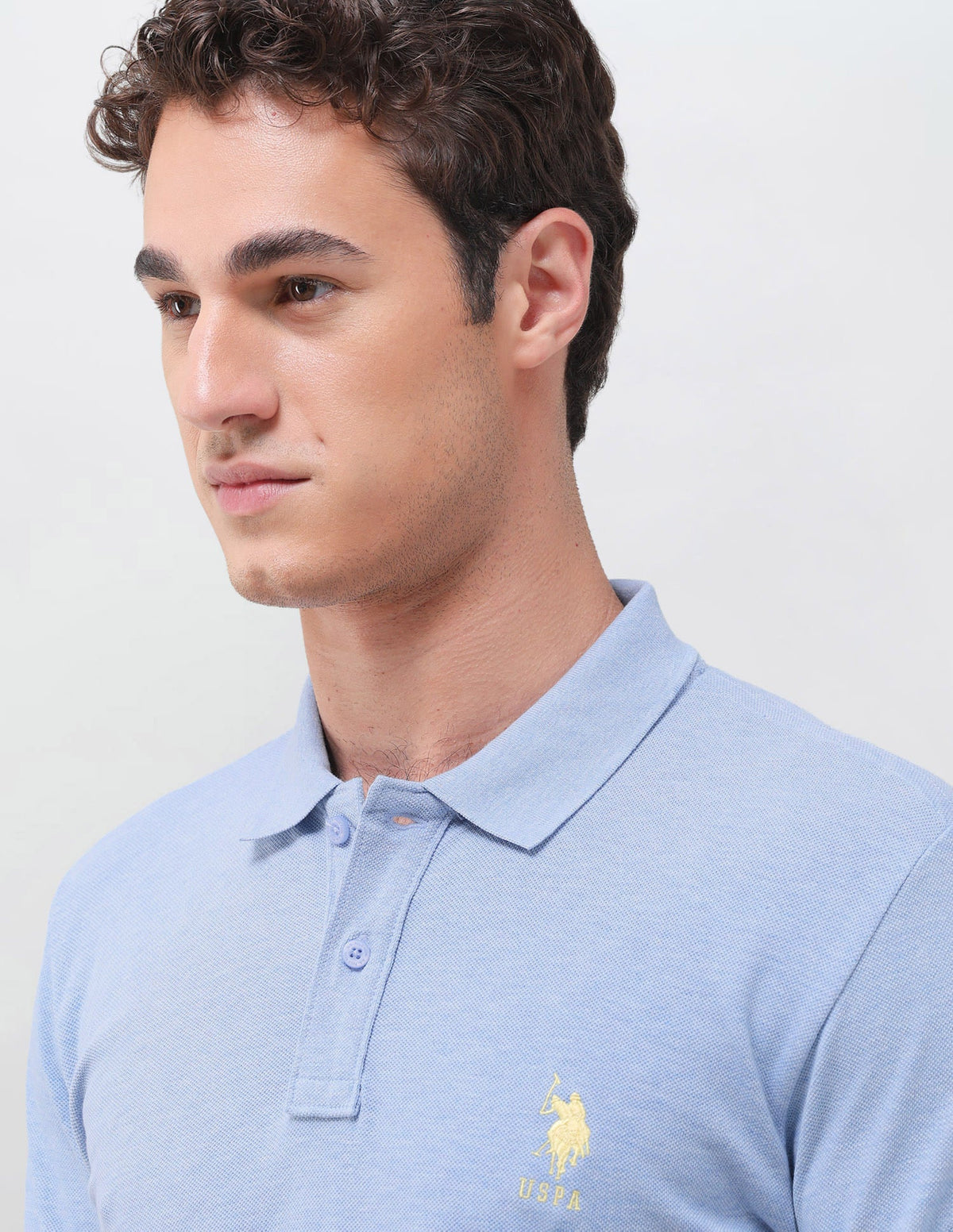 Solid Slim Fit Polo Shirt USP0