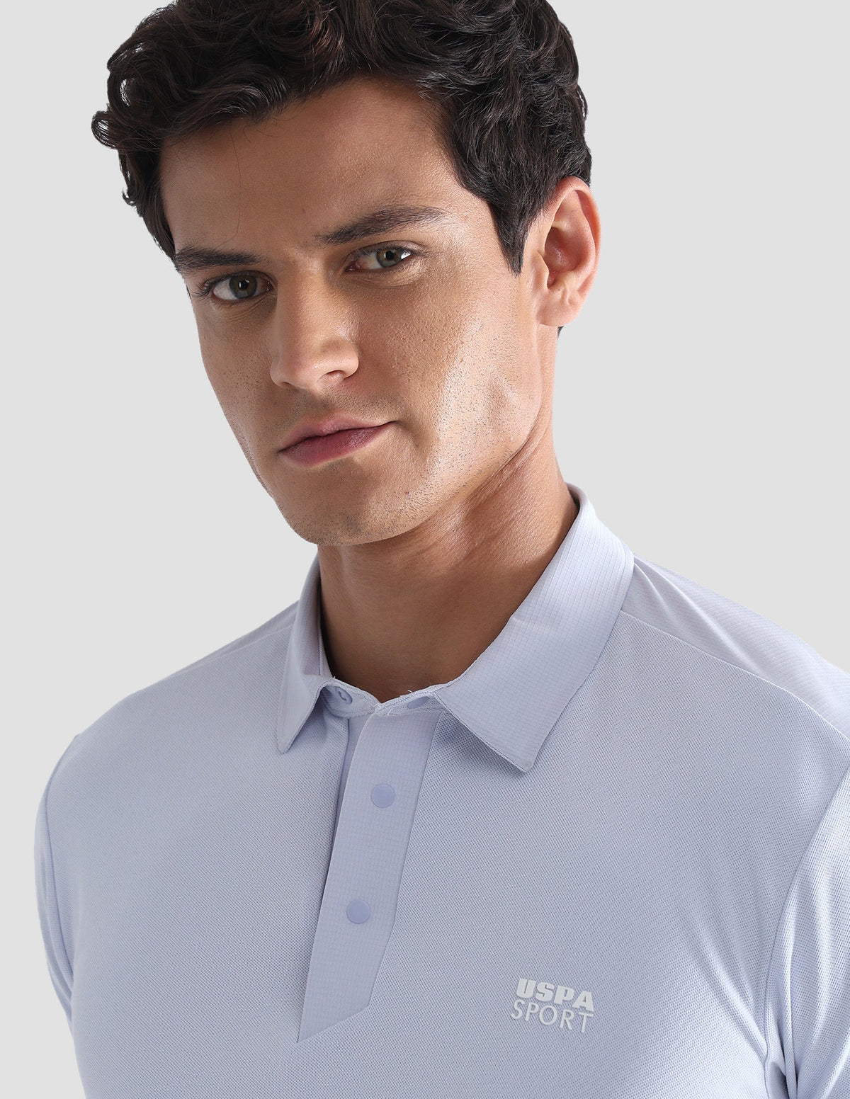 Solid Slim Fit Active Polo Shirt USP0