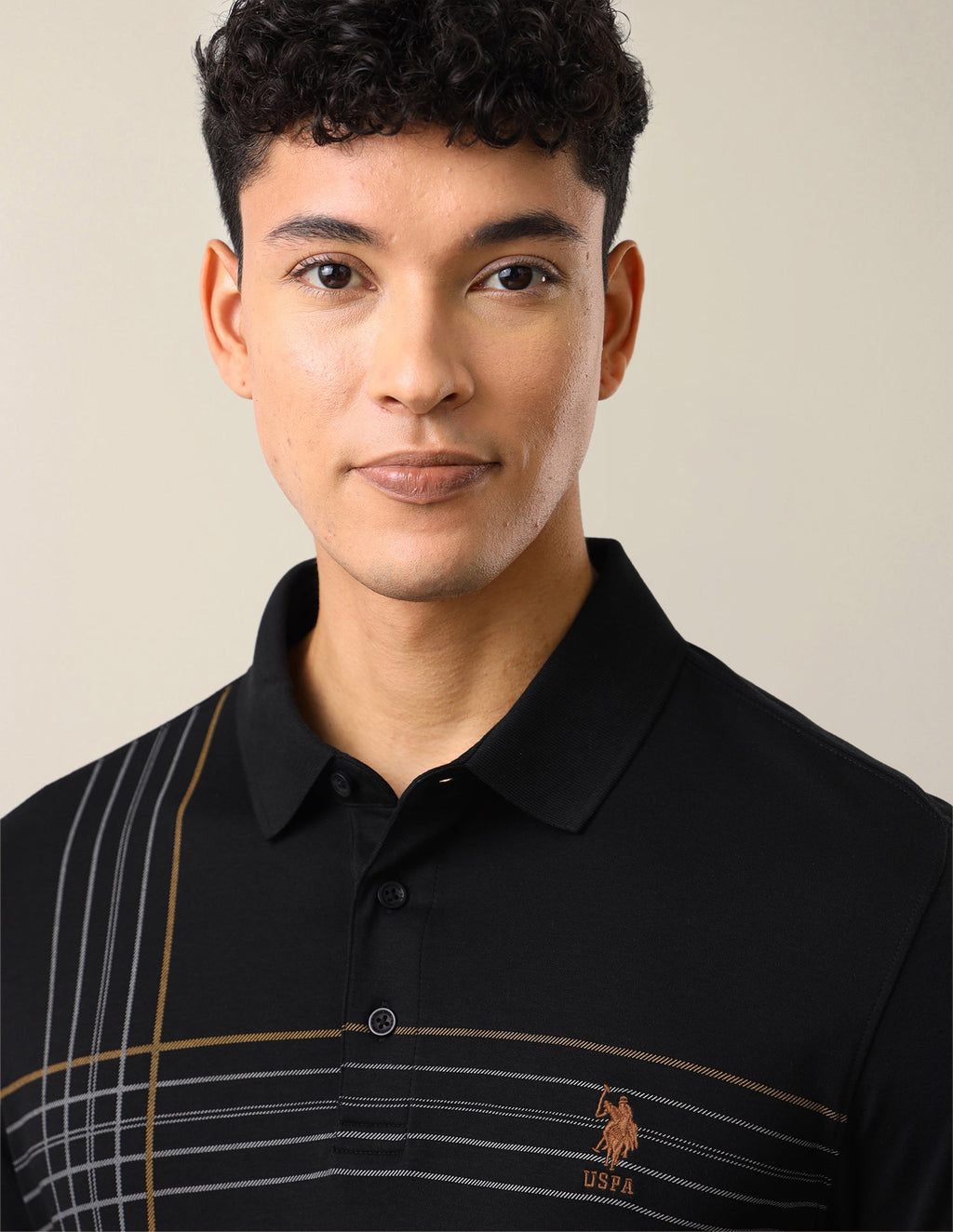 Solid Slim Fit Polo Shirt USP0