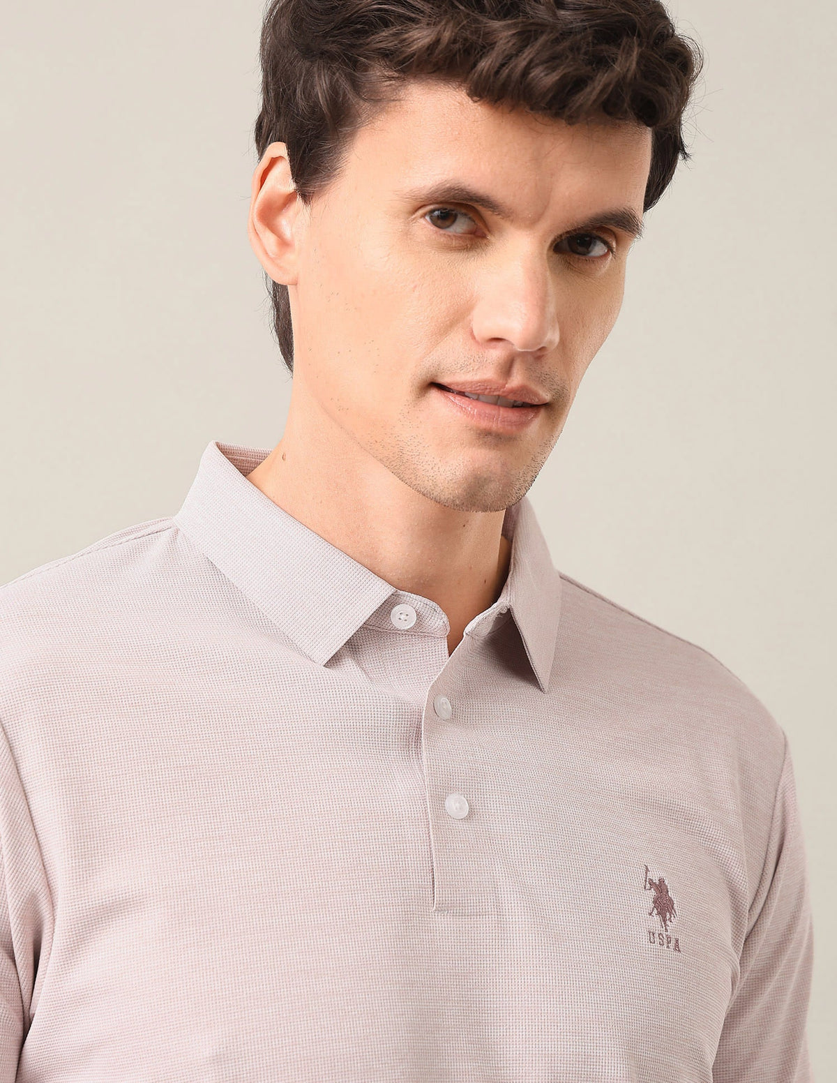 Solid Slim Fit Polo Shirt USP0
