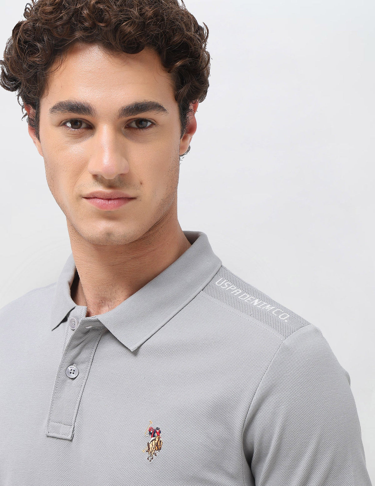 Solid Slim Fit Polo Shirt USP0