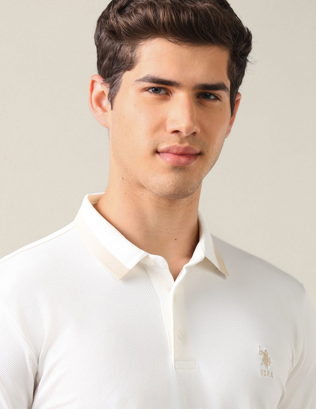 Solid Slim Fit Polo Shirt USP0