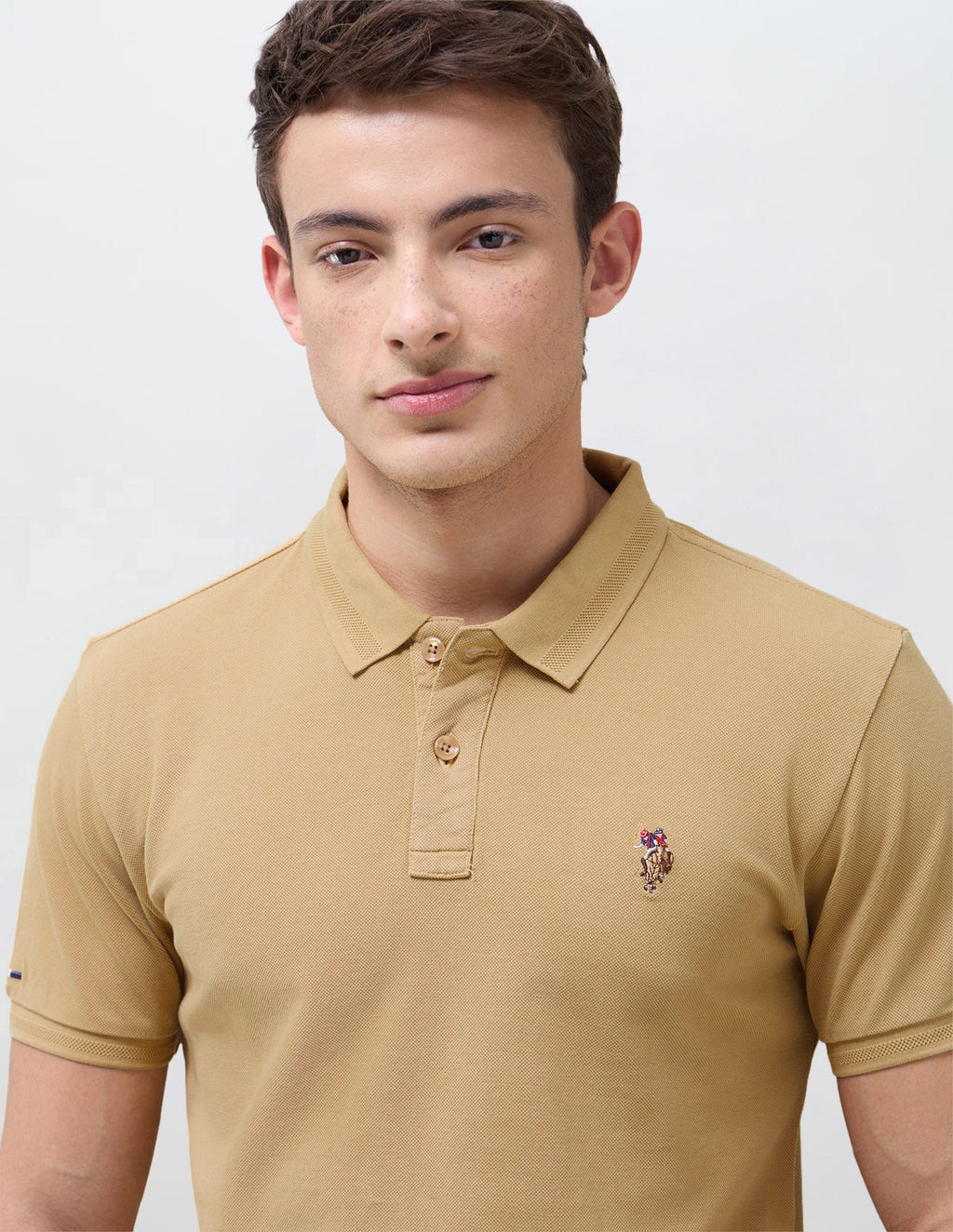 Solid Slim Fit Polo Shirt USP0