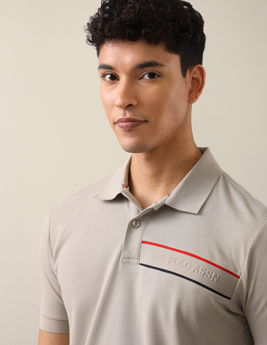 Solid Slim Fit Polo Shirt USP0