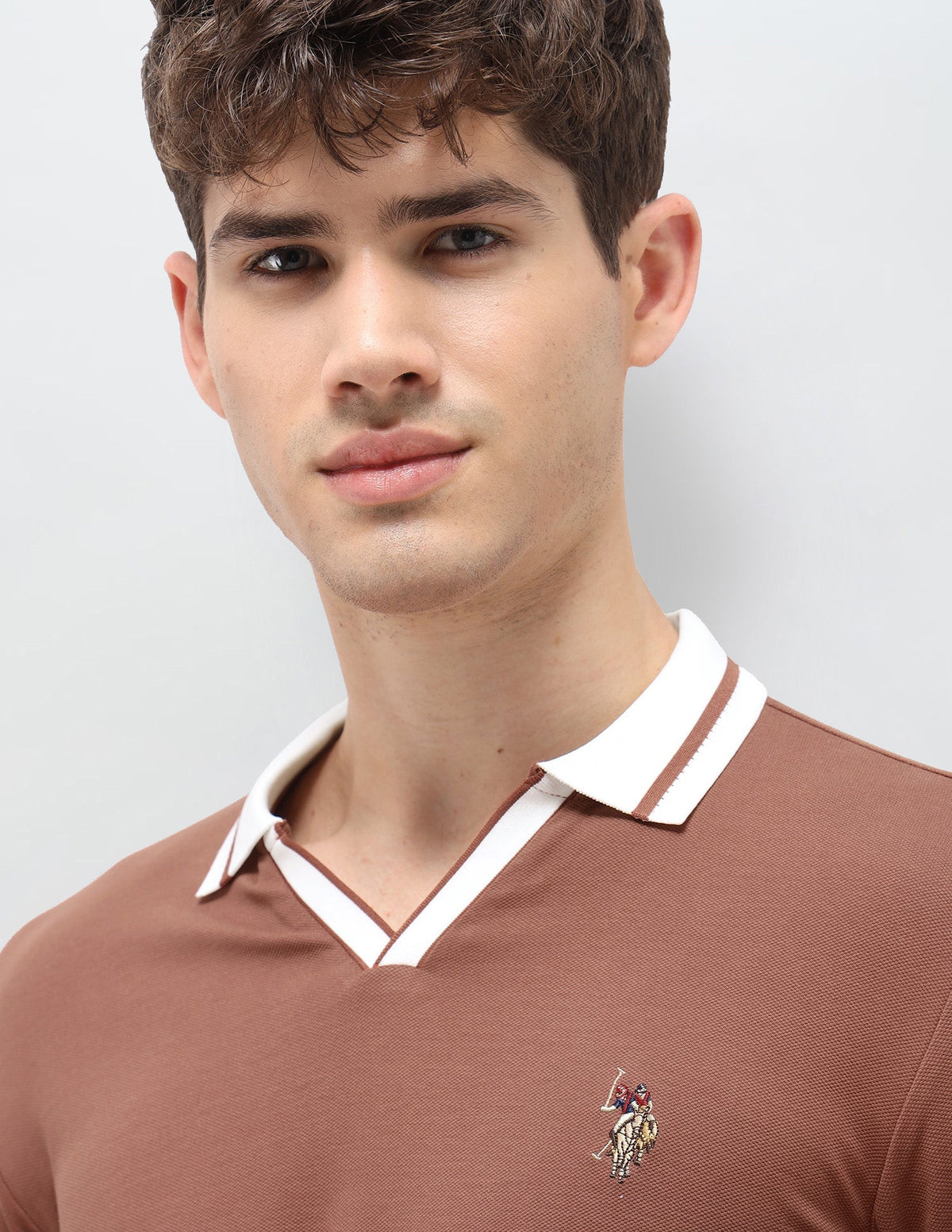 Solid Slim Fit Polo Shirt USP0