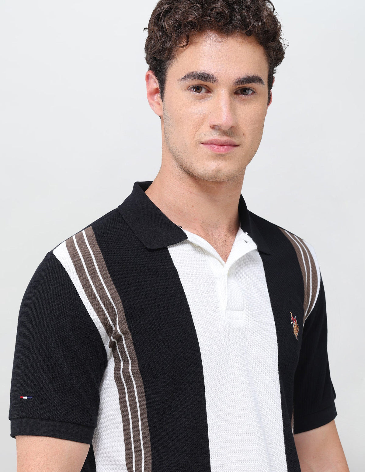 Colourblocked Slim Fit Polo Shirt USP0