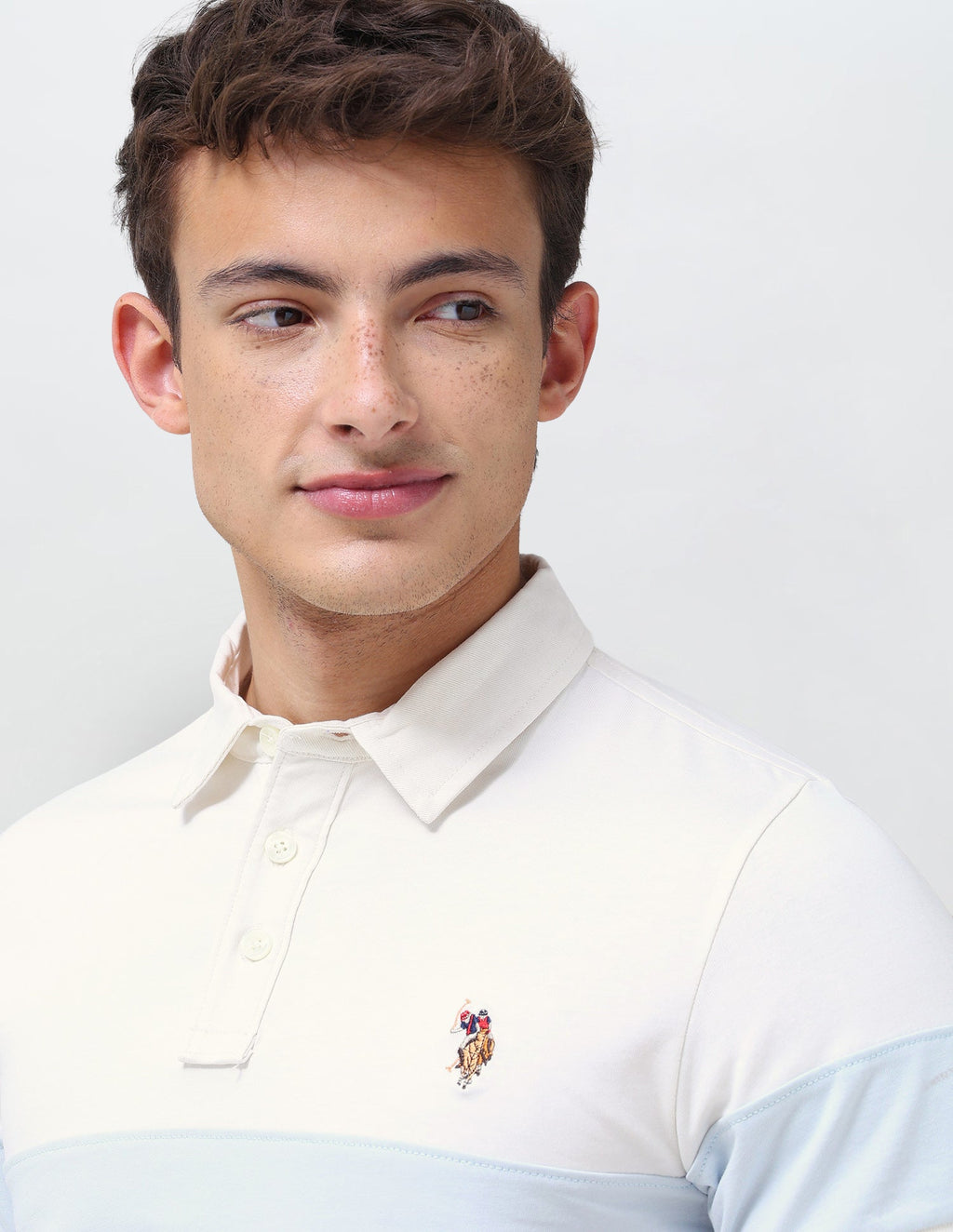 Colourblocked Slim Fit Polo Shirt USP0