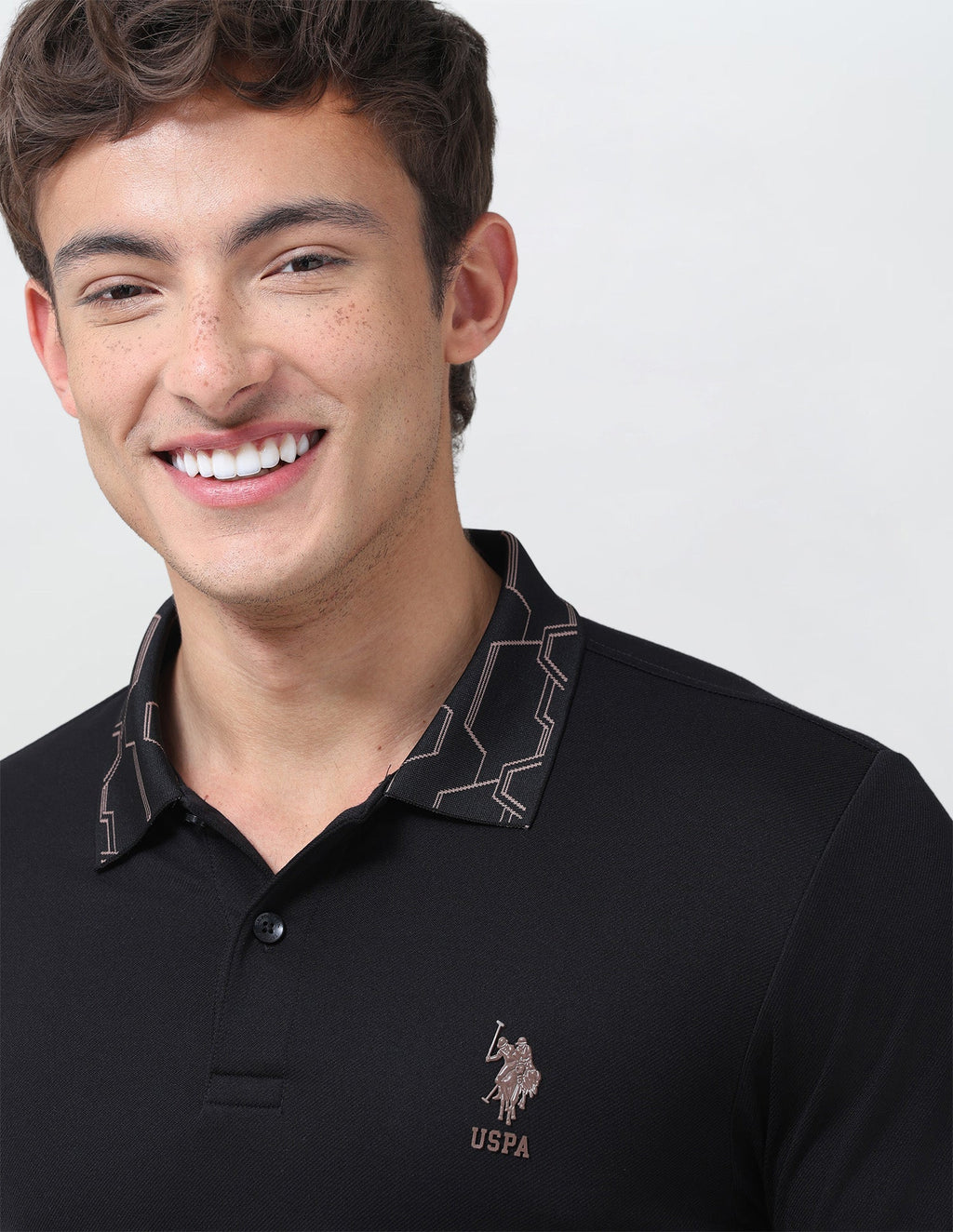 Solid Slim Fit Polo Shirt USP0