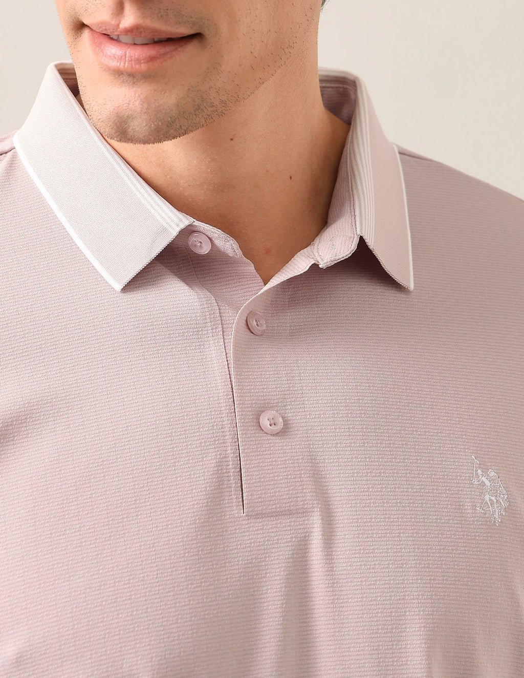 Solid Slim Fit Polo Shirt USP0