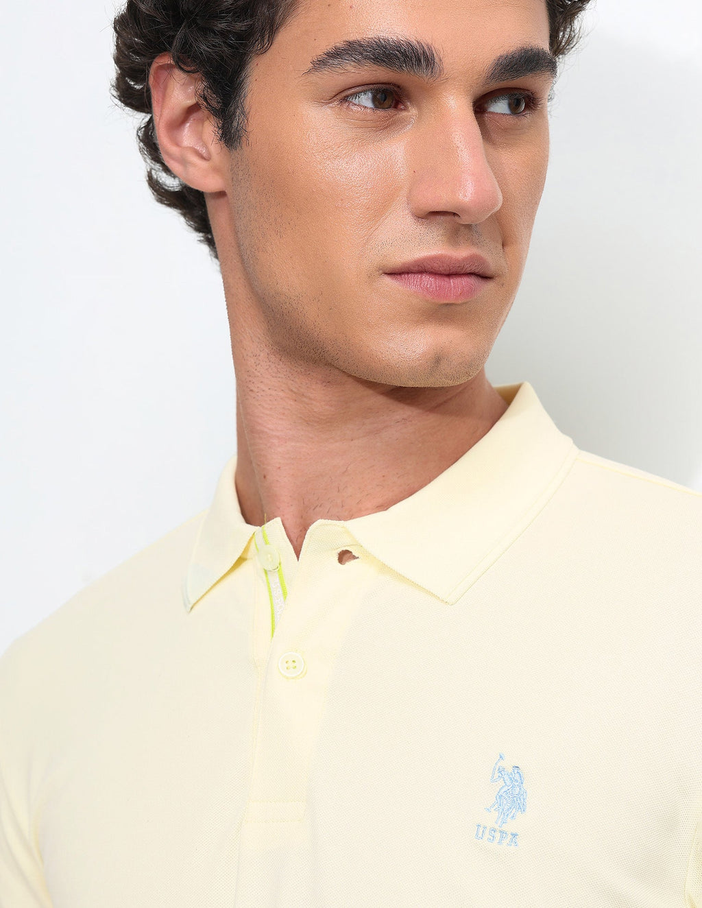 Solid Slim Fit Polo Shirt USP0