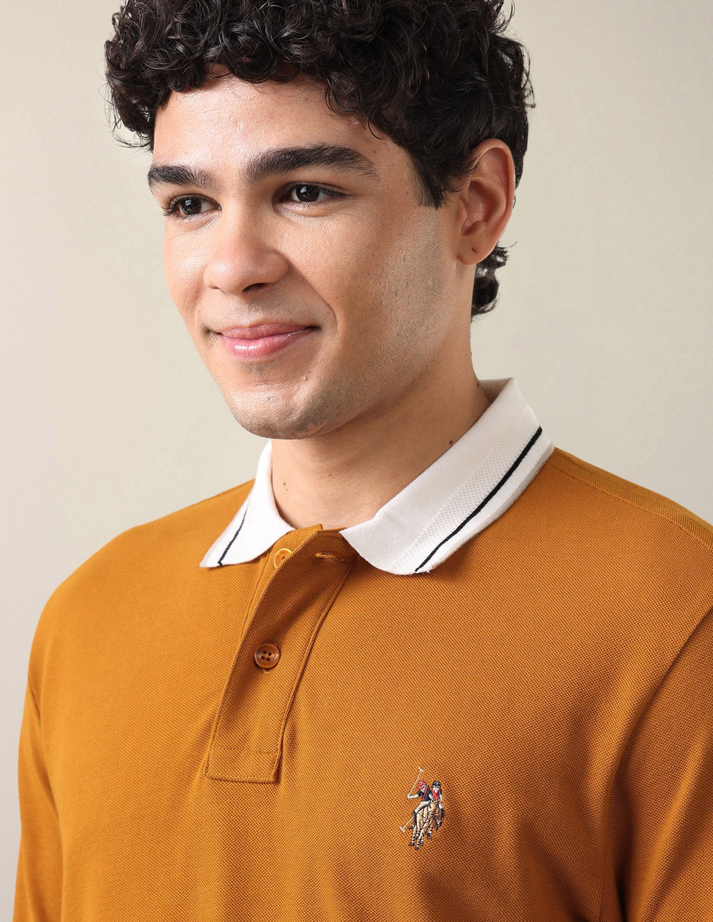 Solid Slim Fit Polo Shirt USP0