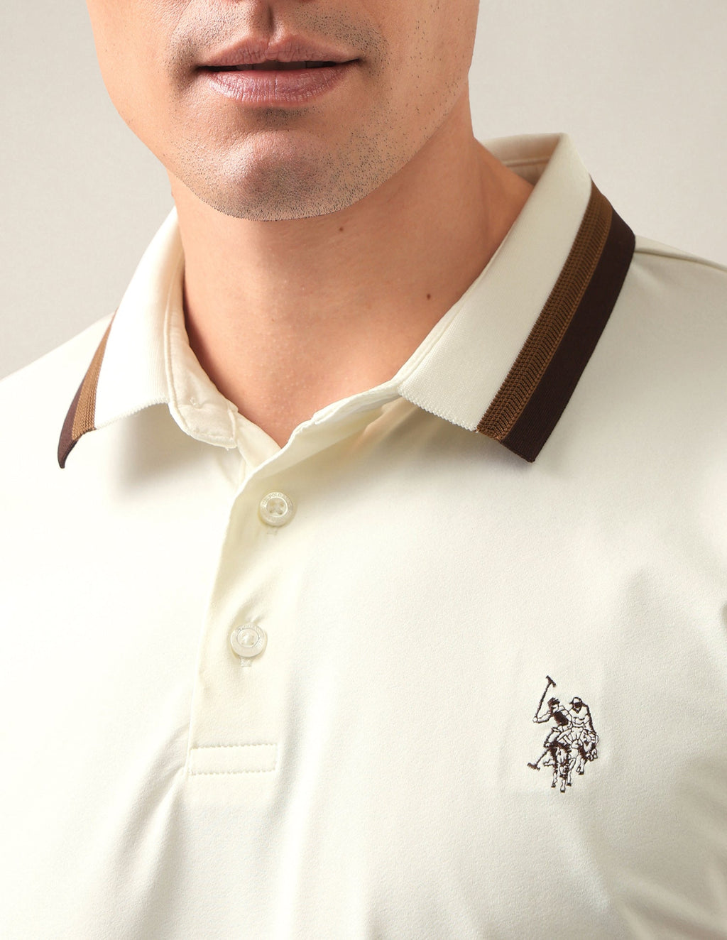 Solid Slim Fit Polo Shirt USP0