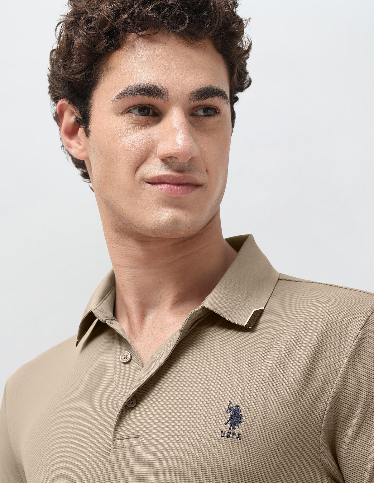 Slim Fit Solid Polo Shirt USP0