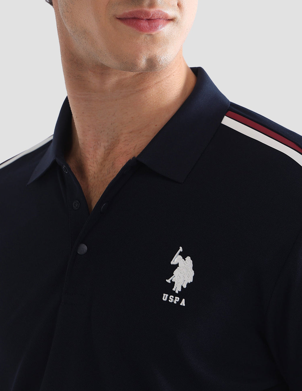 Solid Slim Fit Active Polo Shirt USP0