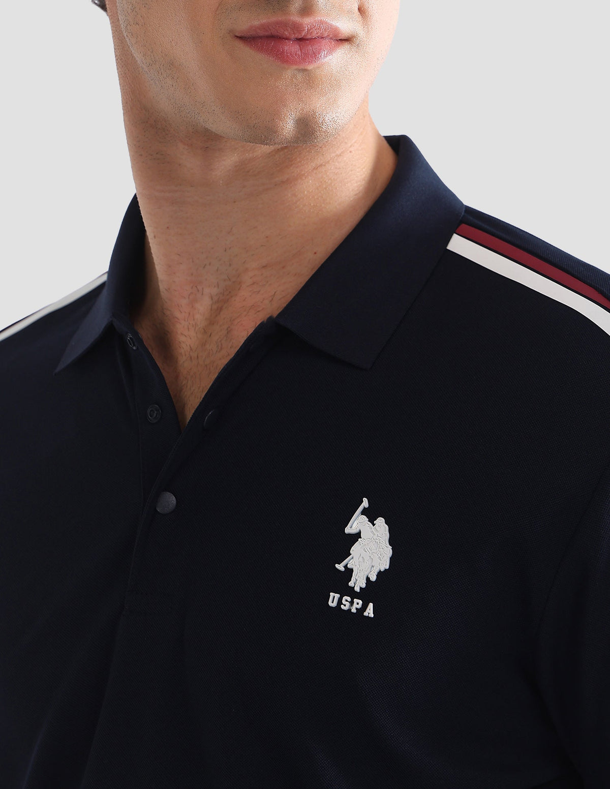 Solid Slim Fit Active Polo Shirt USP0