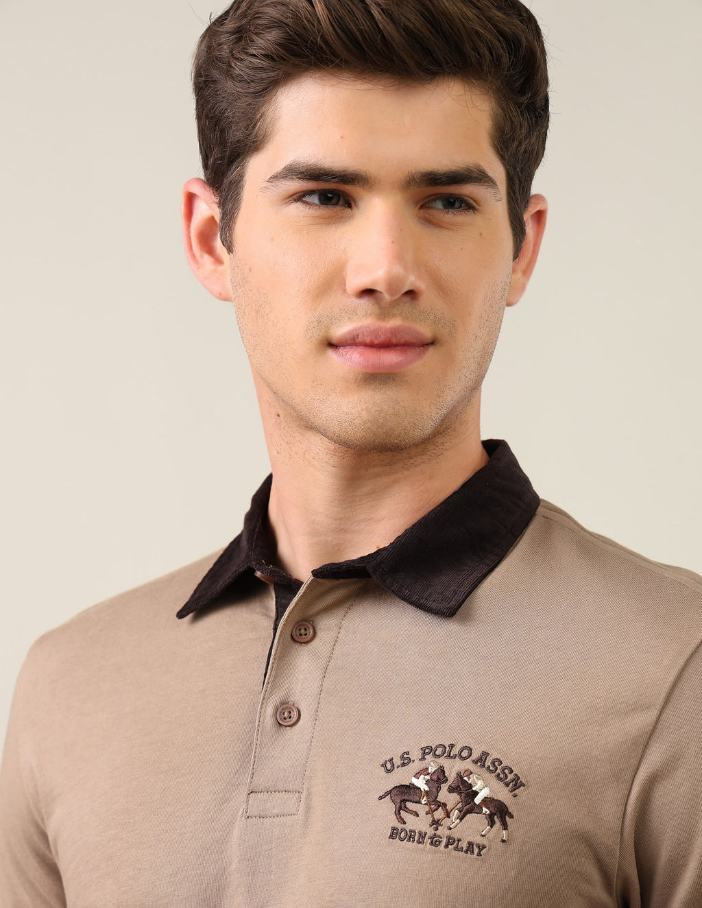 Solid Slim Fit Polo Shirt USP0