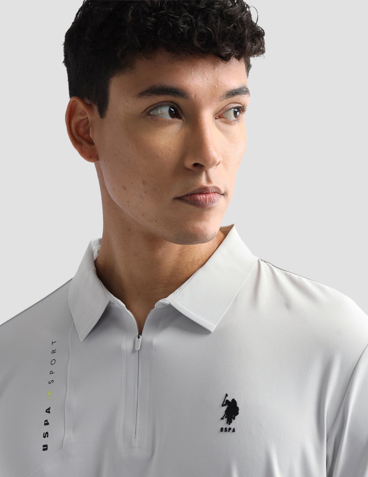Solid Slim Fit Active Polo Shirt USP0