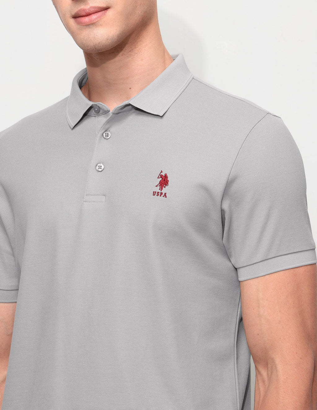 Solid Slim Fit Polo Shirt USP0