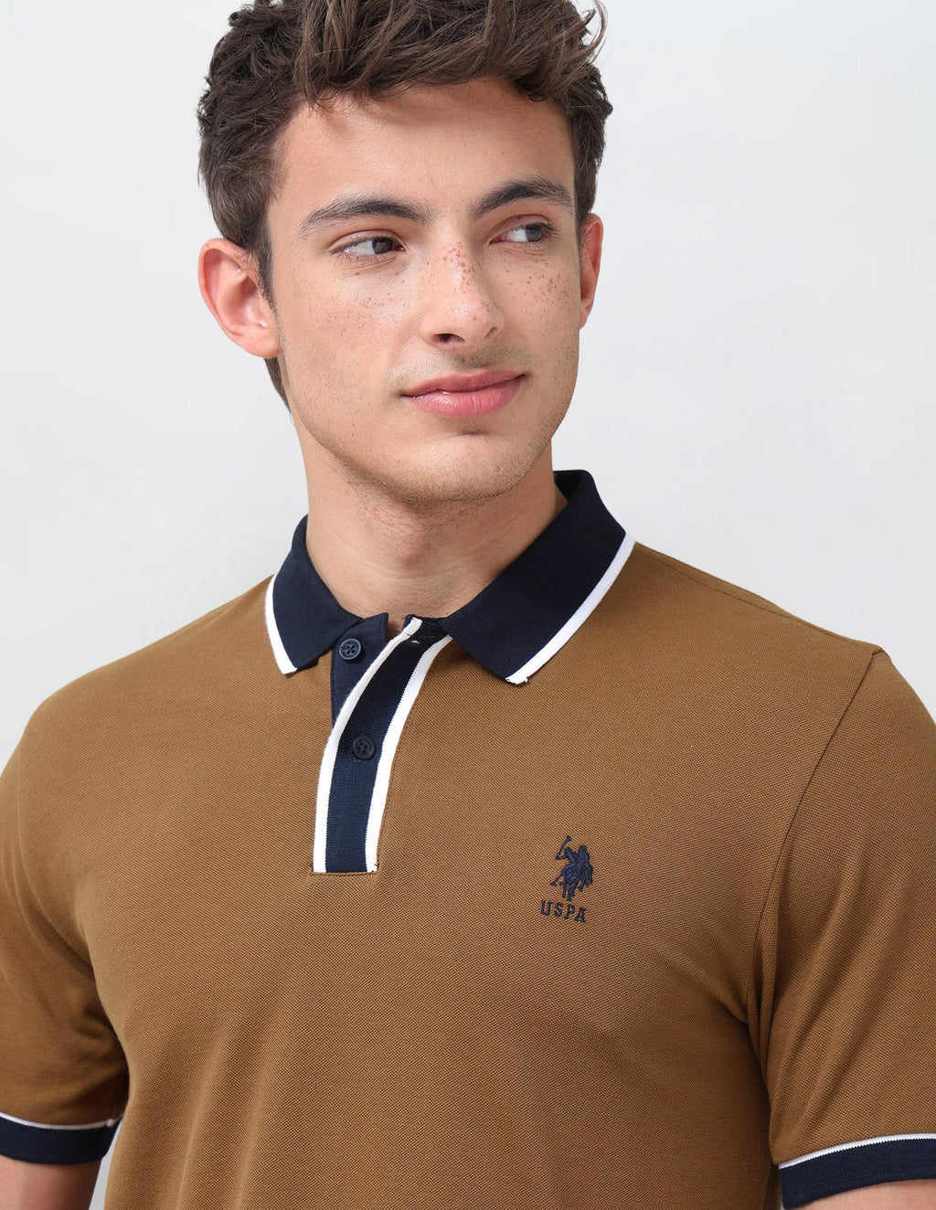 Solid Slim Fit Polo Shirt USP0