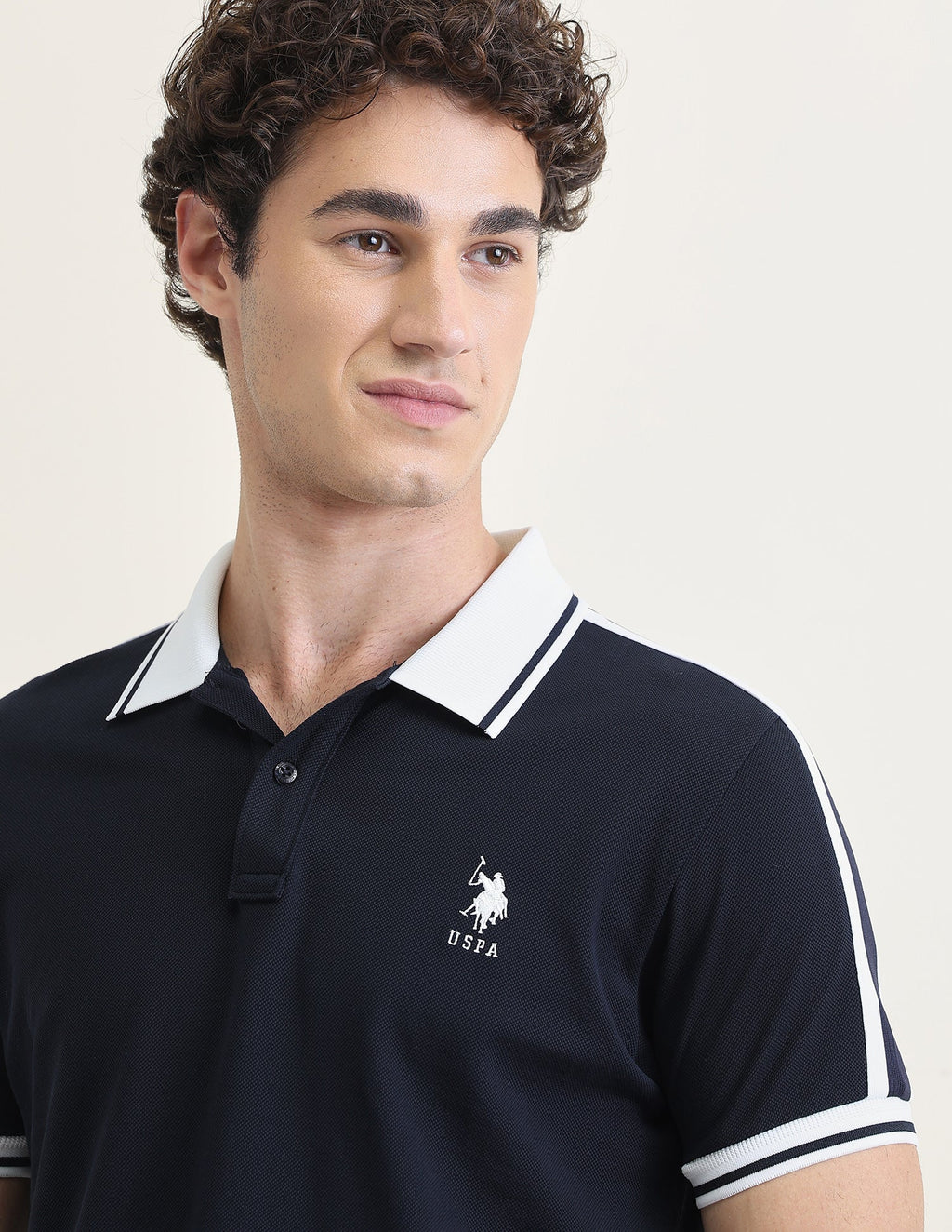 Solid Slim Fit Polo Shirt USP0