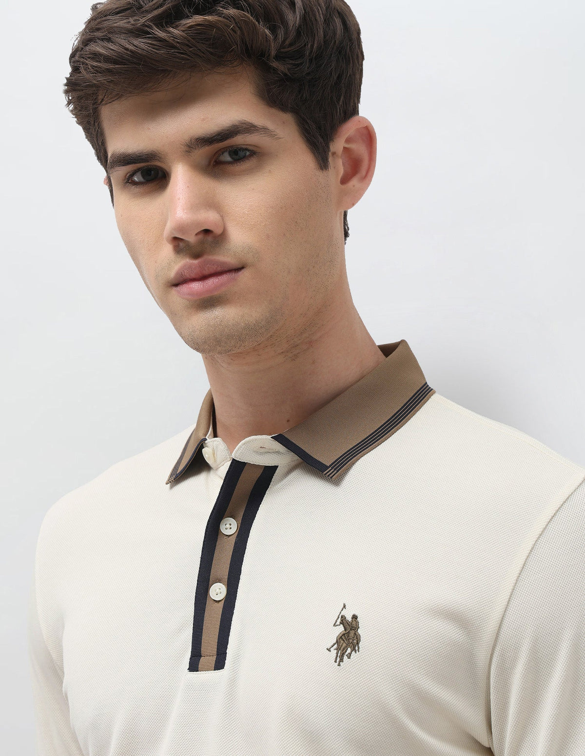 Solid Slim Fit Polo Shirt USP0