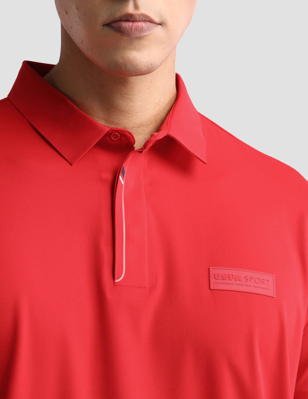 Solid Slim Fit Active Polo Shirt USP0