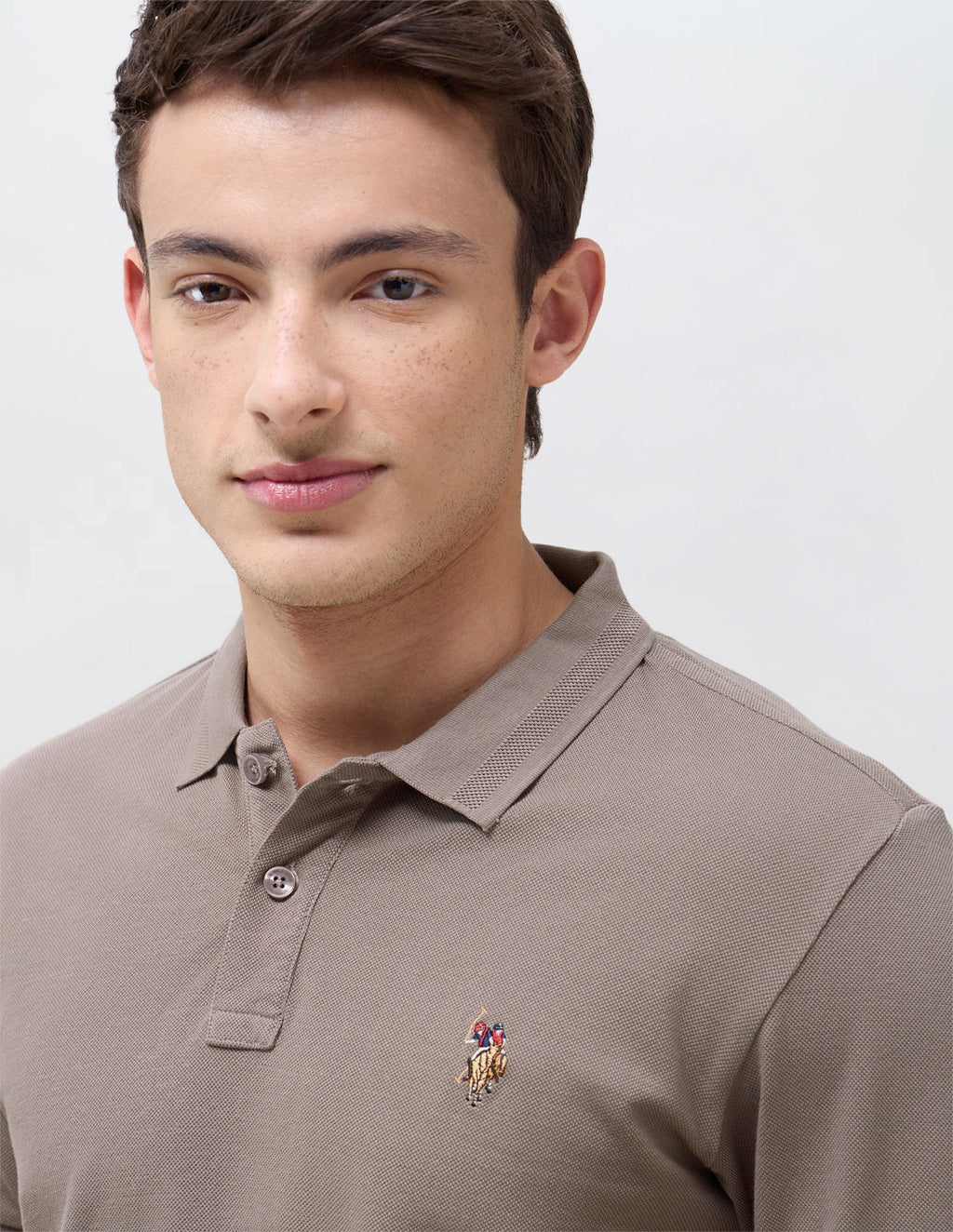 Solid Slim Fit Polo Shirt USP0