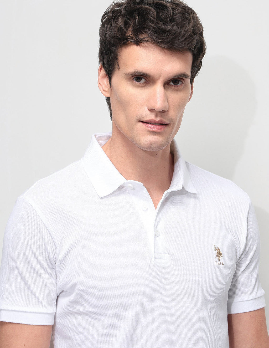 Solid Slim Fit Polo Shirt USP0