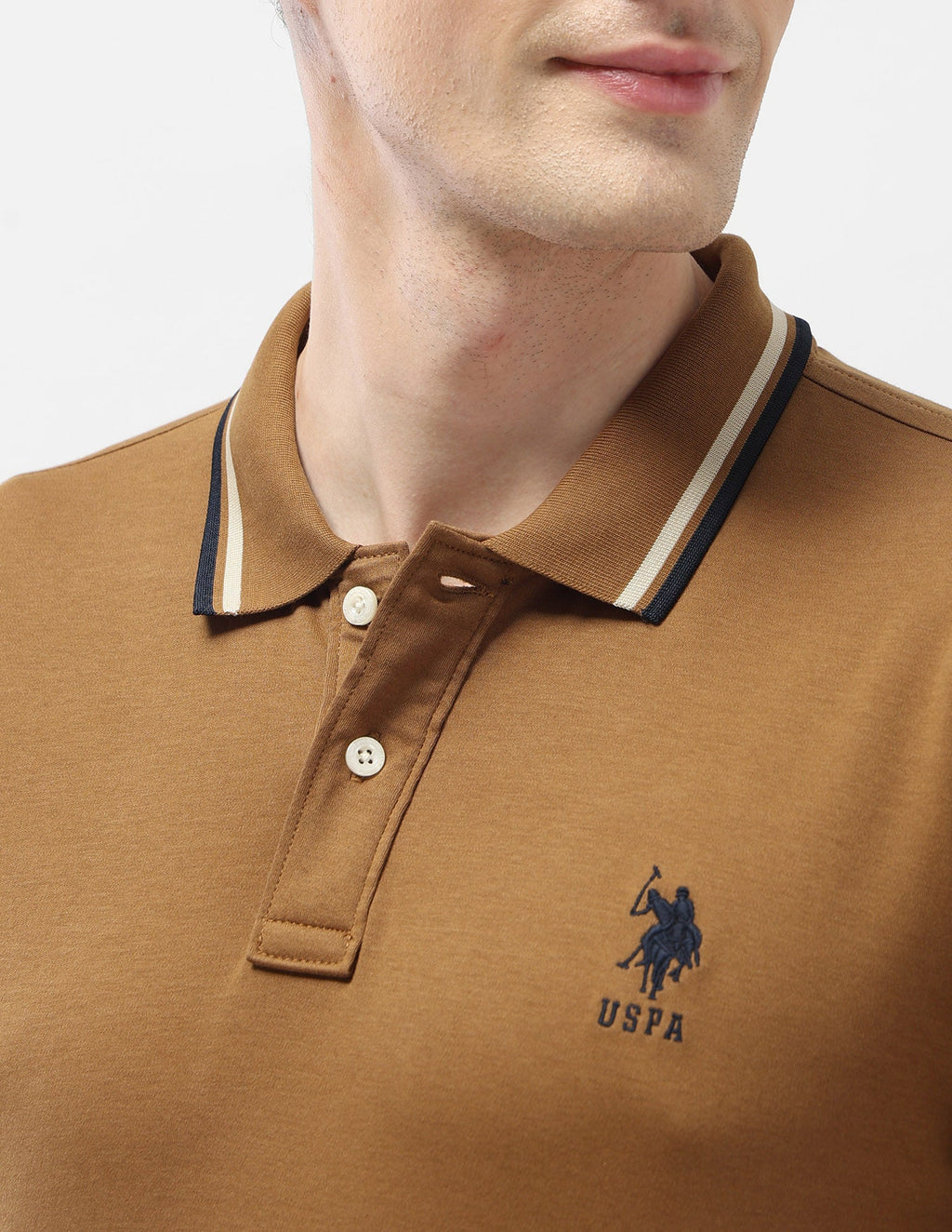 Solid Slim Fit Polo Shirt USP0
