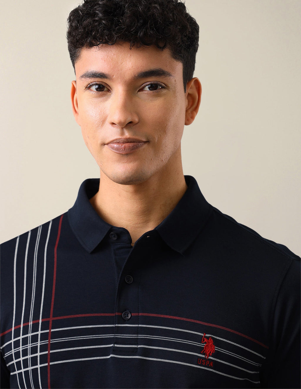 Solid Slim Fit Polo Shirt USP0