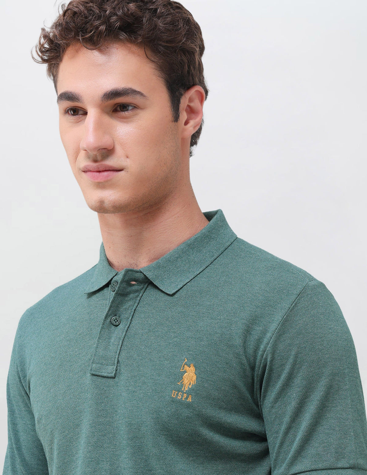 Solid Slim Fit Polo Shirt USP0