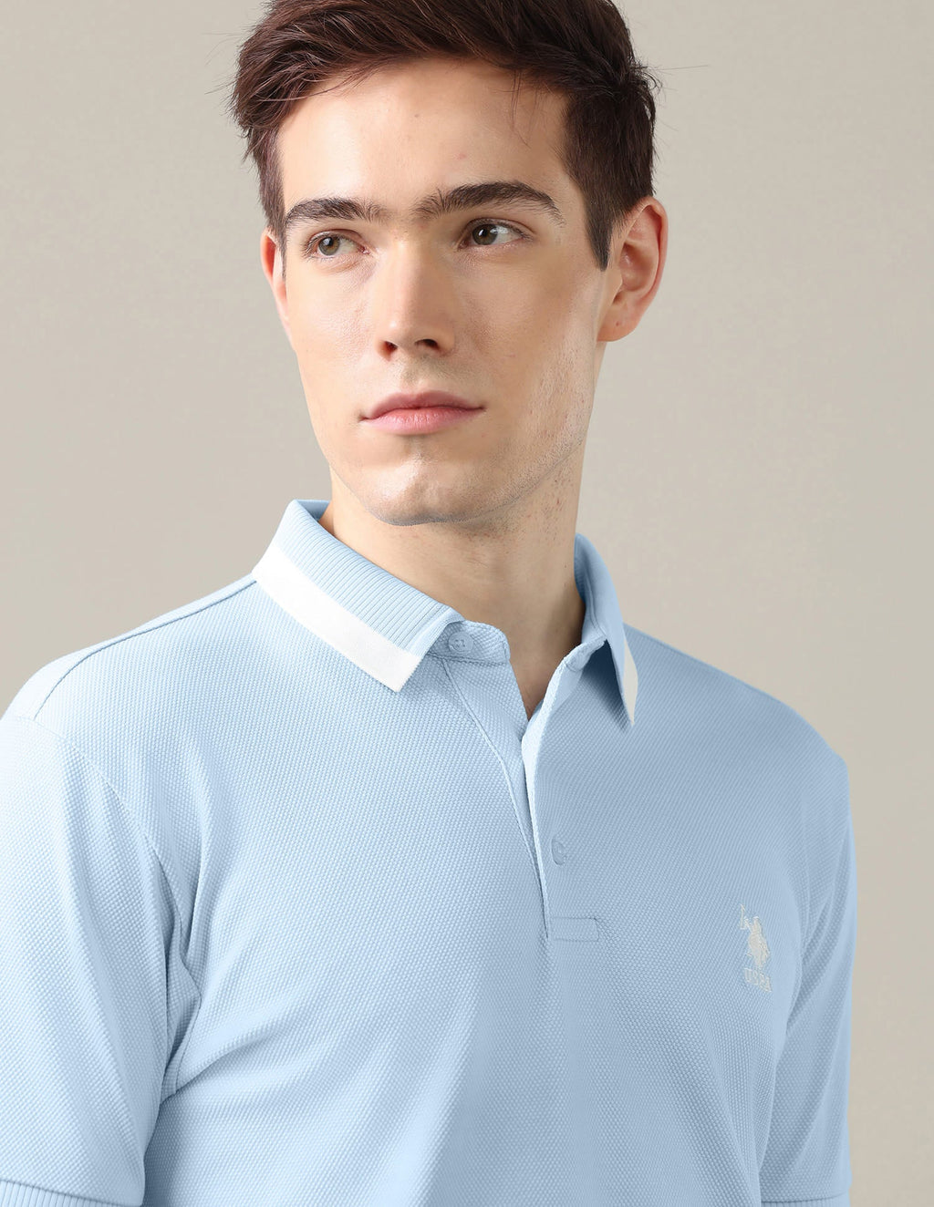 Solid Slim Fit Polo Shirt USP0