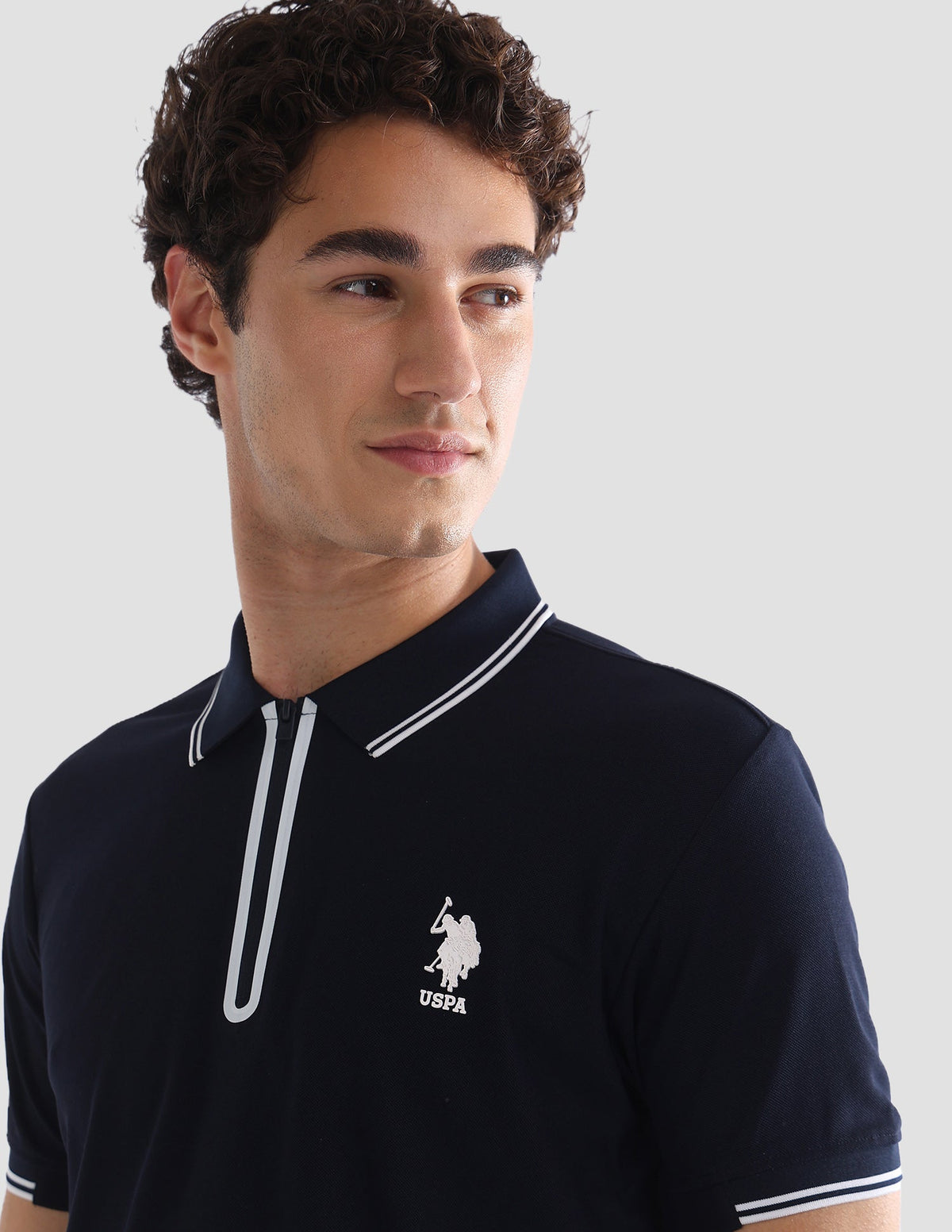 Solid Slim Fit Active Polo Shirt USP0