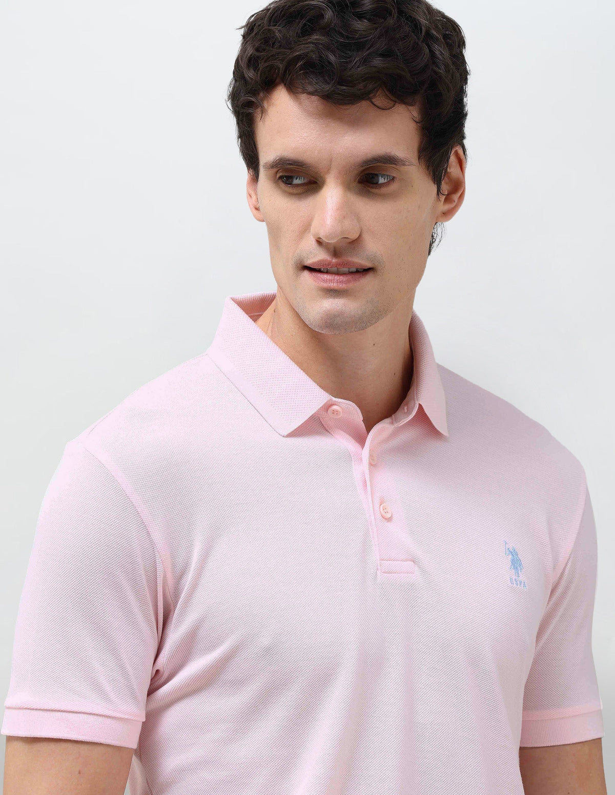 Solid Slim Fit Polo Shirt USP0