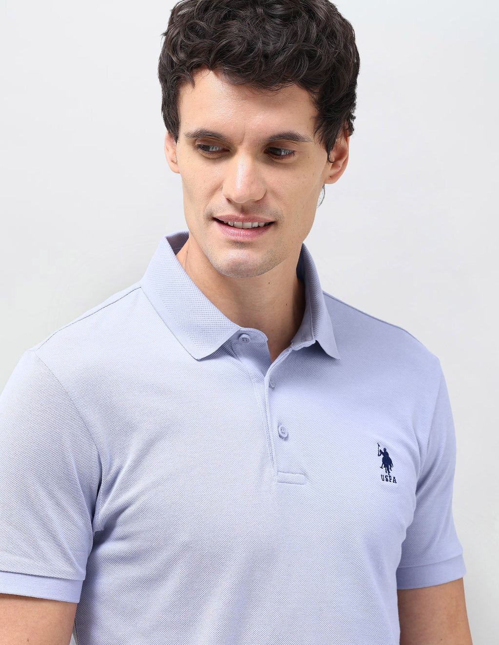 Solid Slim Fit Polo Shirt USP0