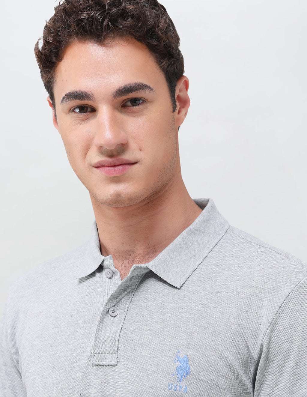 Solid Slim Fit Polo Shirt USP0