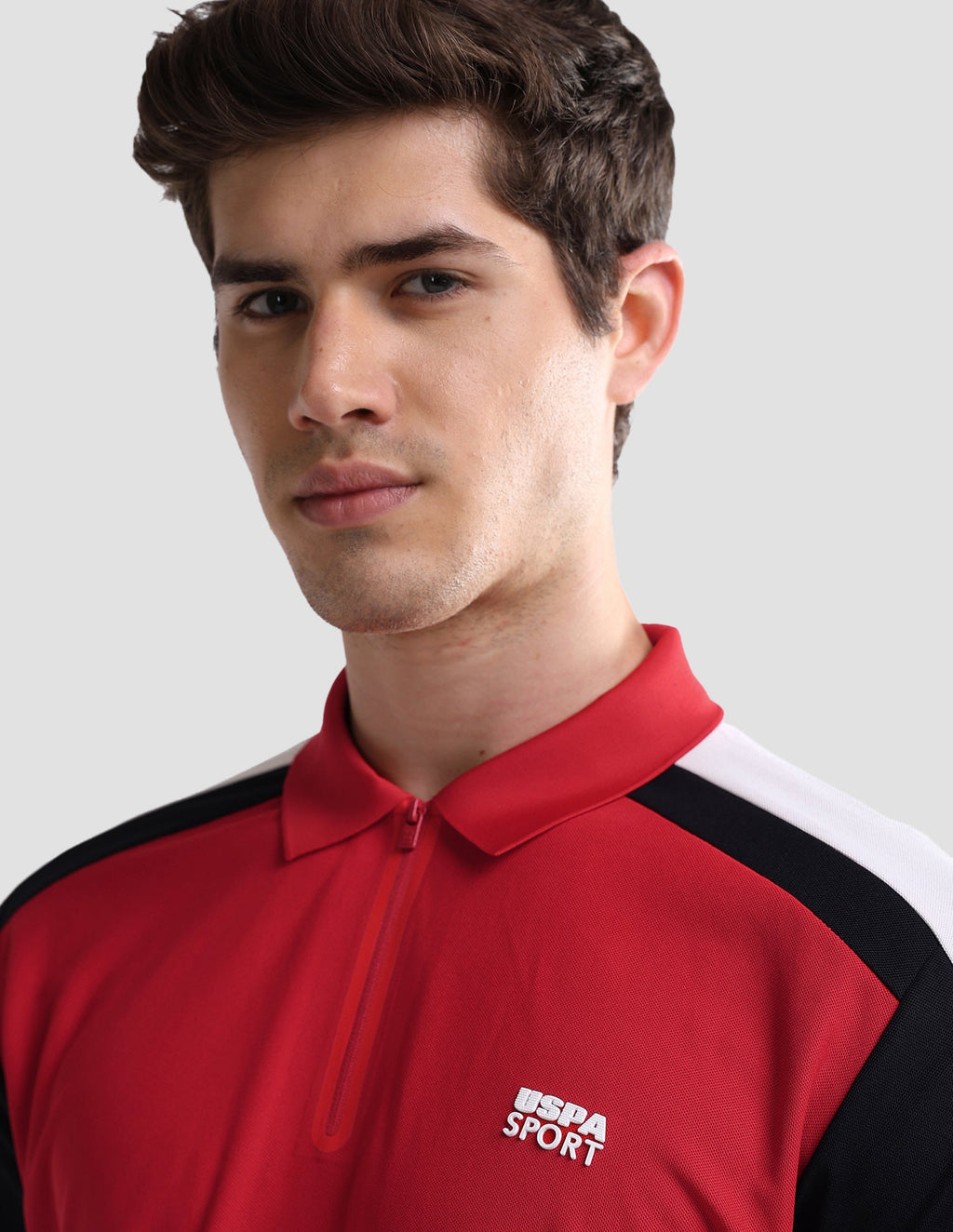 Solid Slim Fit Active Polo Shirt USP0