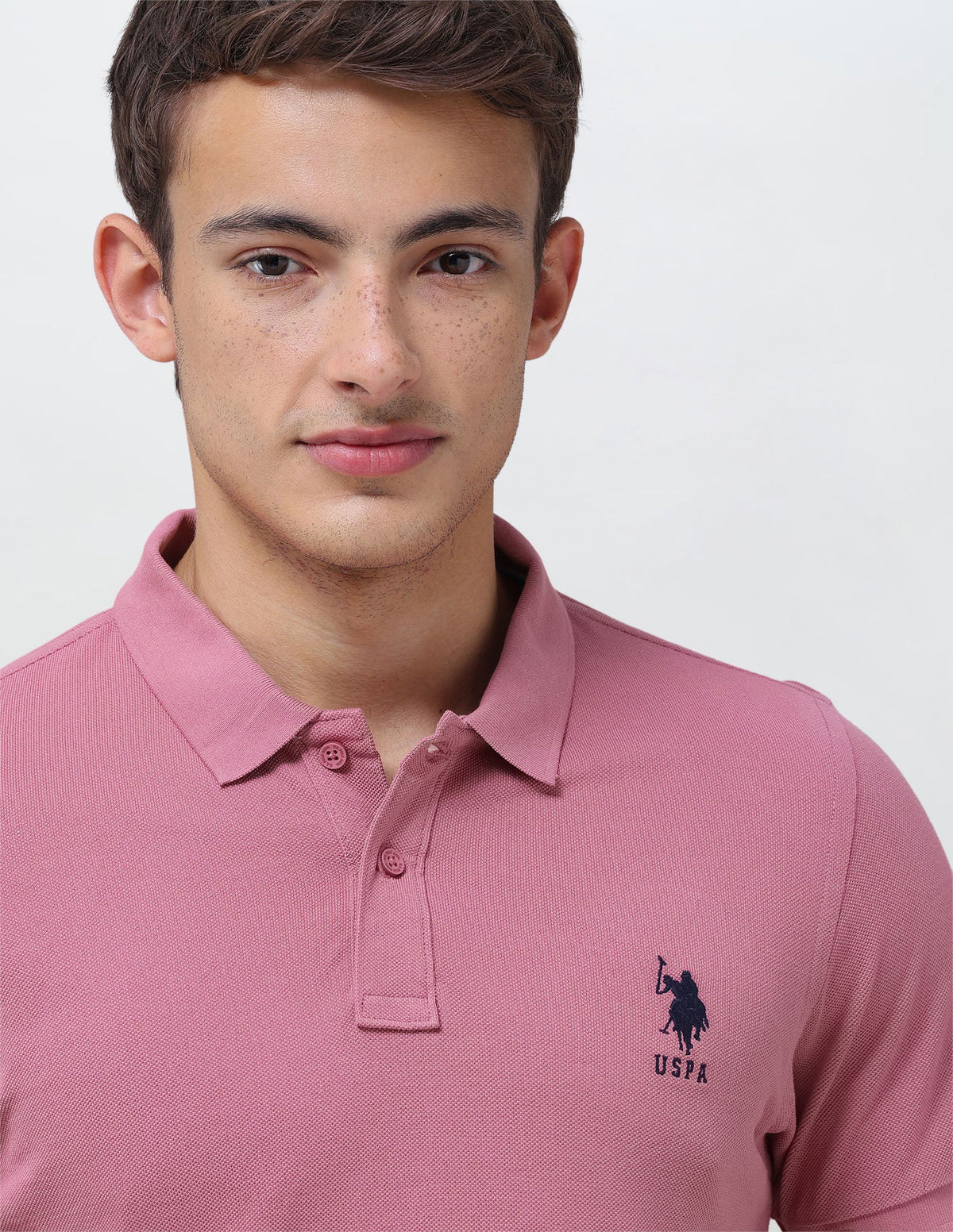 Solid Slim Fit Polo Shirt USP0
